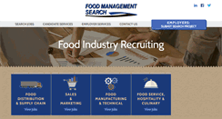 Desktop Screenshot of foodmanagementsearch.com